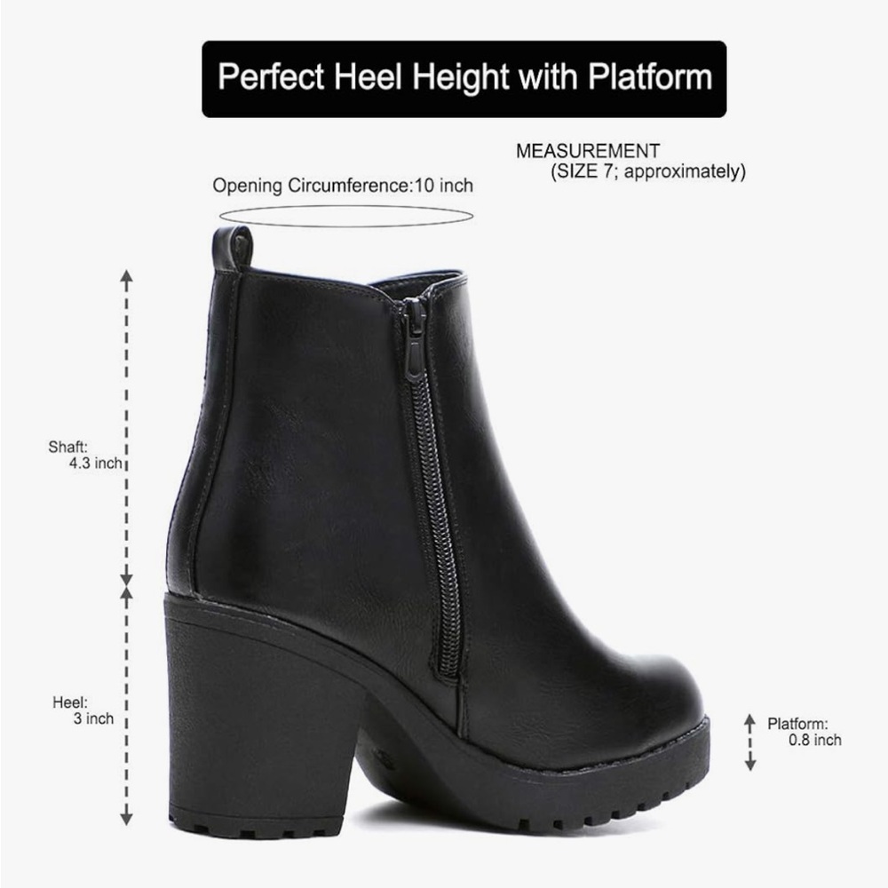Black Ankle Booties - Picture 2 of 6